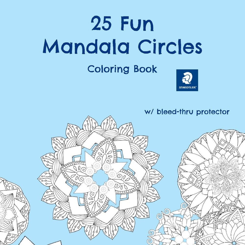 25 Fun Mandala Circles Coloring Book